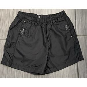 Vintage Nike Black Athletic Shorts Girls Size XL (16) Vinyl